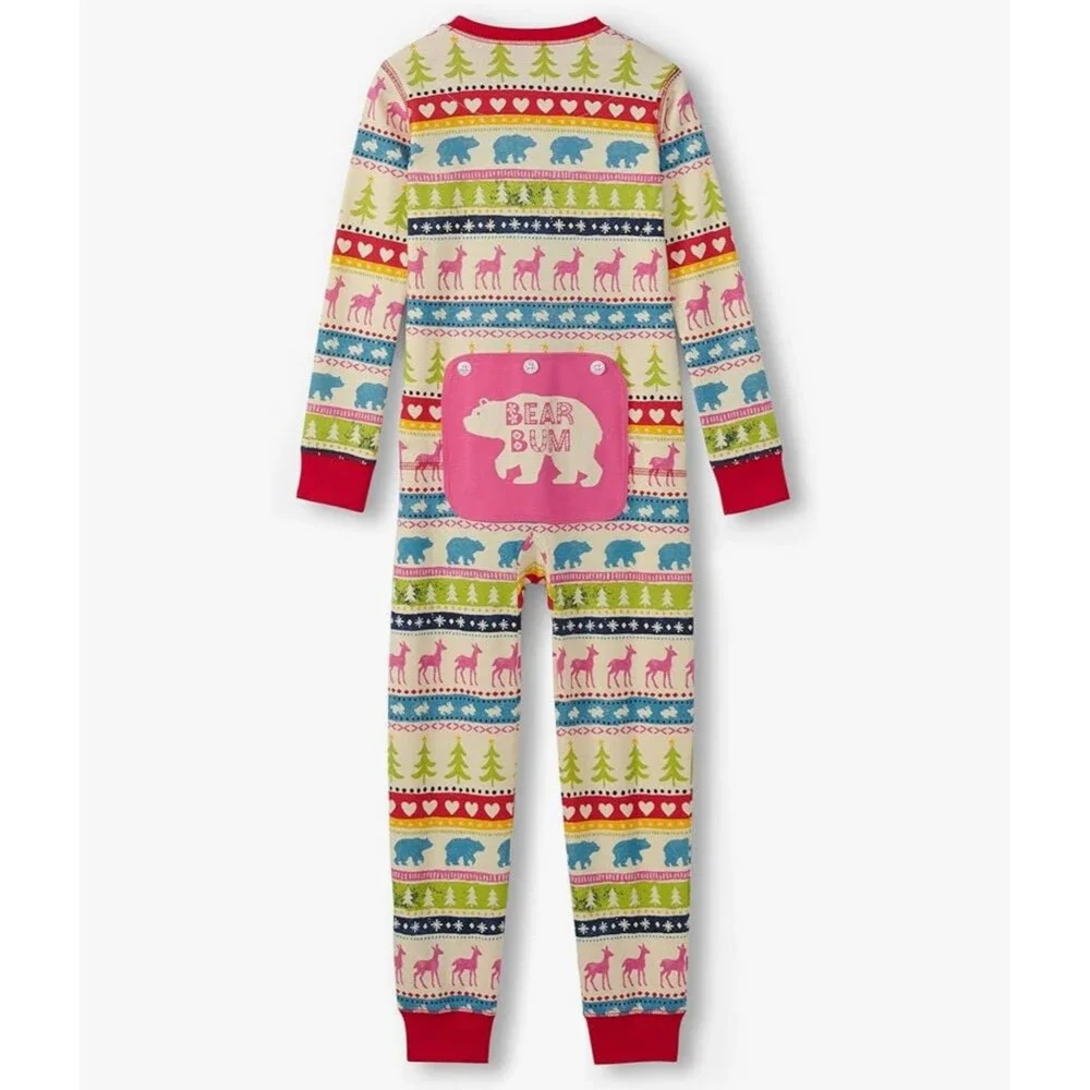 Little Blue House by Hatley Kids Union Suit Cream Fair Isle Size 2 New With Tag